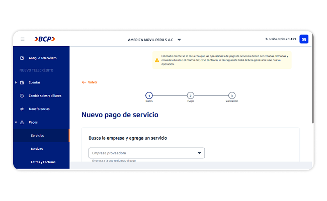 Banca Digital BCP 2 | Claro Peru