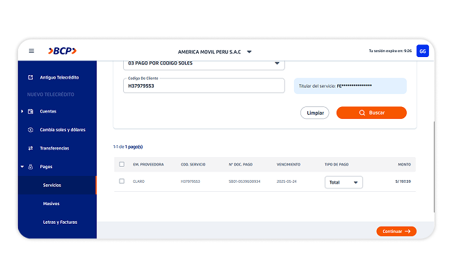Banca Digital BCP 6 | Claro Peru