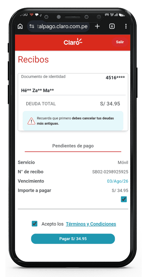Mi Claro App 3 | Claro Peru