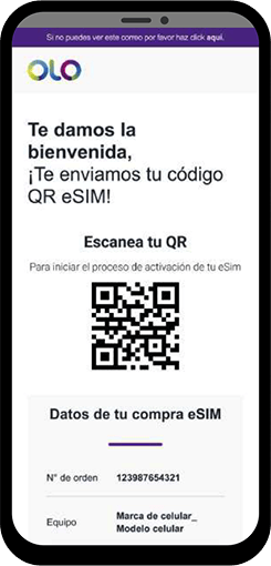 Paso 1 - Recibe tu código QR