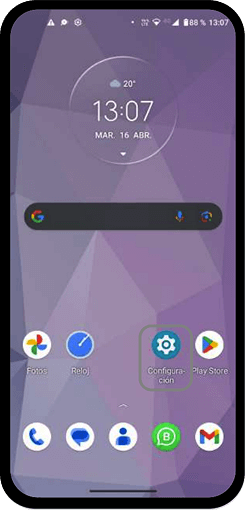 Paso 1 - Ir a Configuración