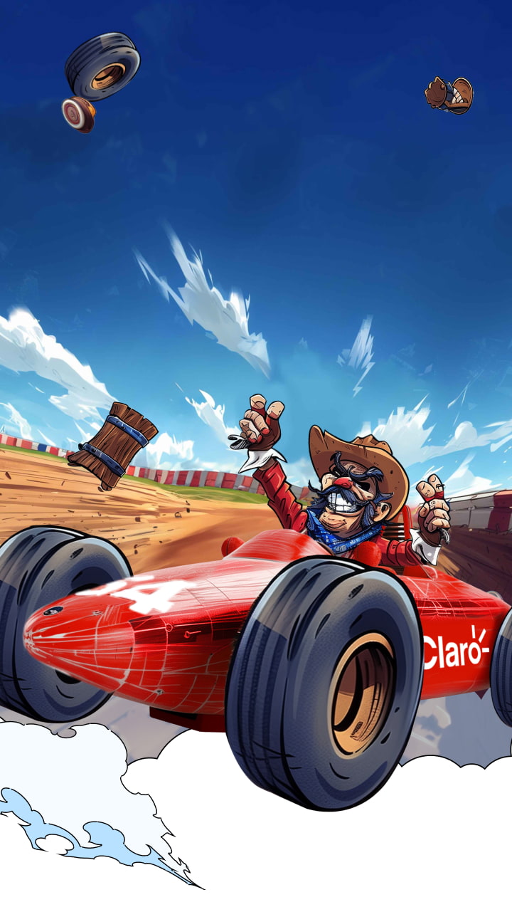 Carros locos Red Bull Claro