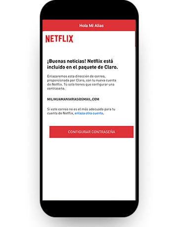 activar plan Netflix Claro paso 3