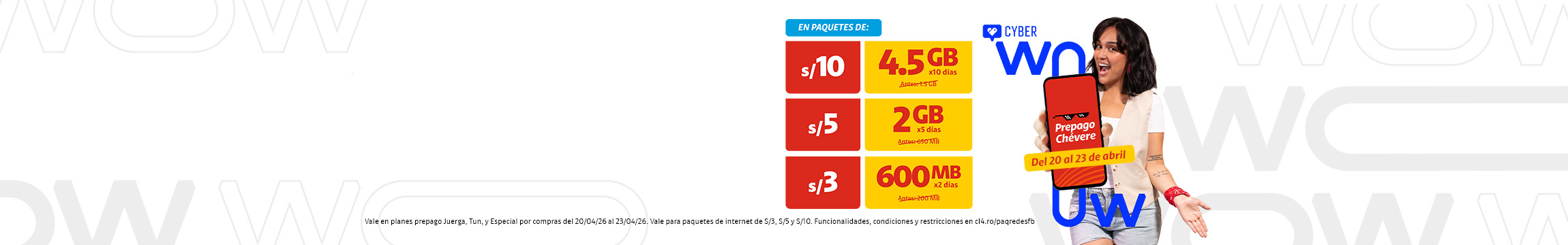 Paquetes internet