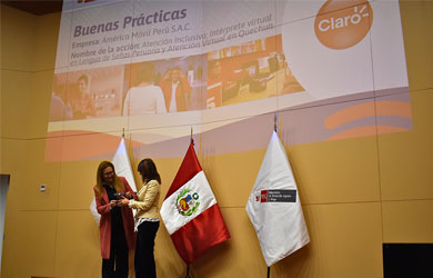 Claro Perú es reconocida por el compromiso en la atención inclusiva