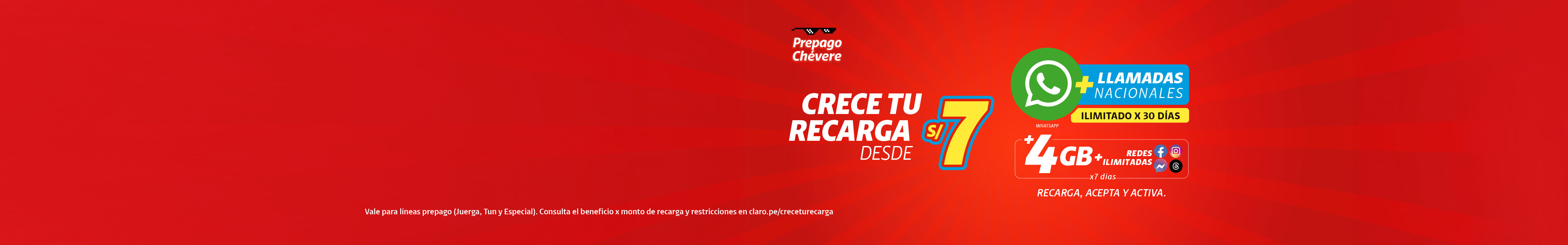 Recarga chevere